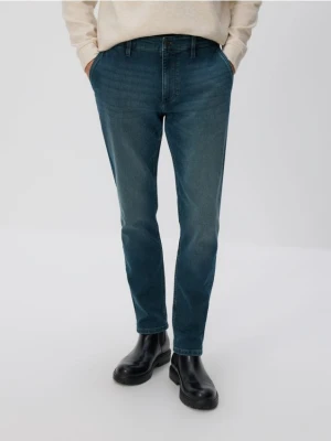 Reserved - Jeansy slim fit z efektem sprania - indigo jeans
