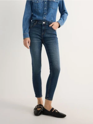 Reserved - Jeansy slim fit ze średnim stanem - niebieski