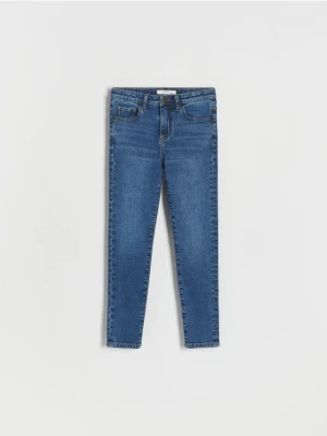 Reserved - Jeansy slim - granatowy