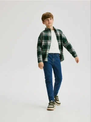 Reserved - Jeansy slim - granatowy