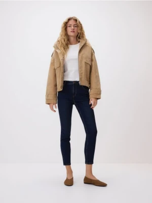 Reserved - Jeansy slim - granatowy