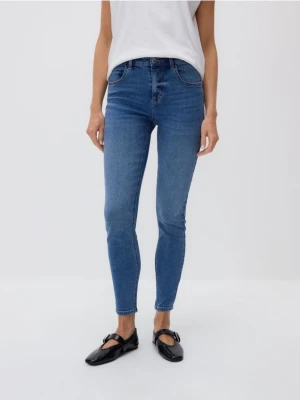 Reserved - Jeansy slim mid rise - niebieski