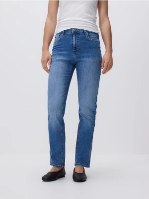 Reserved - Jeansy slim straight - niebieski