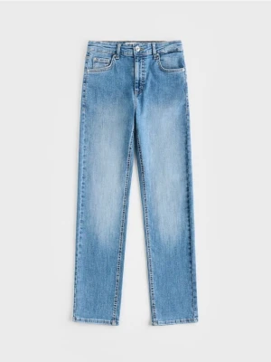 Reserved - Jeansy slim straight - niebieski