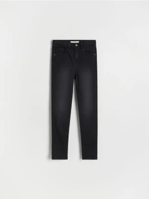 Reserved - Jeansy slim super high waist - czarny