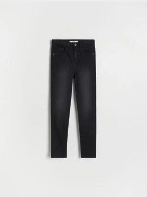 Reserved - Jeansy slim super high waist - czarny