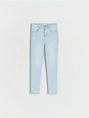 Reserved - Jeansy slim super high waist - niebieski