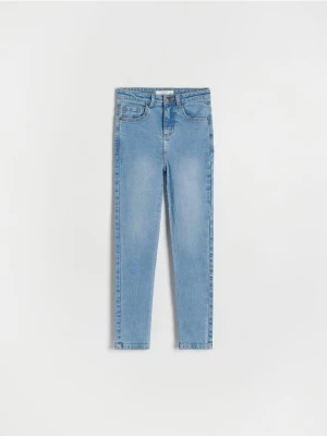 Reserved - Jeansy slim super high waist - niebieski