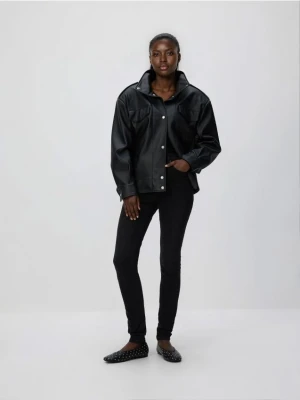 Reserved - Jeansy slim z dłuższą nogawką - czarny