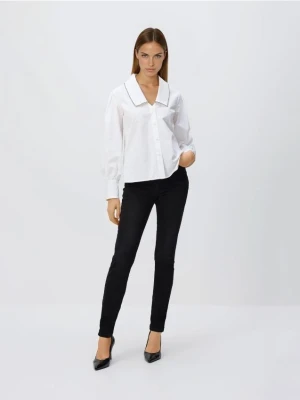 Reserved - Jeansy slim z dłuższą nogawką - czarny