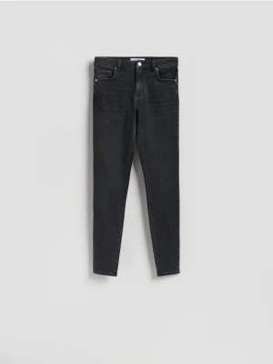 Reserved - Jeansy slim z dłuższą nogawką - czarny