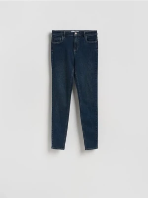 Reserved - Jeansy slim z dłuższą nogawką - granatowy