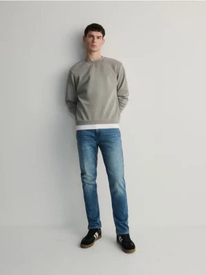 Reserved - Jeansy slim z efektem sprania - indigo jeans