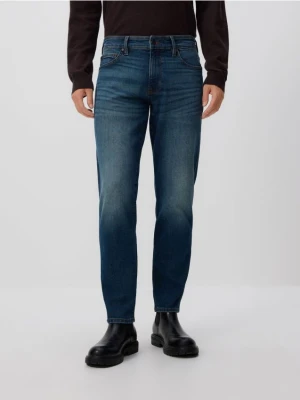 Reserved - Jeansy slim z efektem sprania - indigo jeans