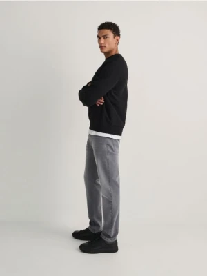 Reserved - Jeansy slim z efektem sprania - jasnoszary