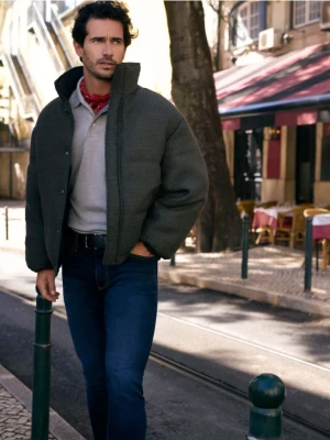 Reserved - Jeansy slim z paskiem - granatowy