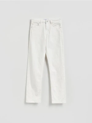 Reserved - Jeansy straight - biały