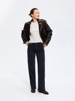 Reserved - Jeansy straight comfort - czarny