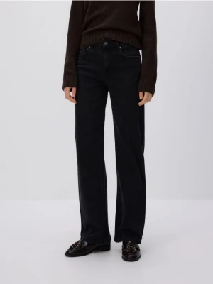 Reserved - Jeansy straight - czarny