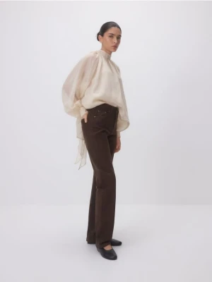 Reserved - Jeansy straight - dark grey jeans