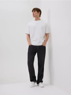 Reserved - Jeansy straight fit - czarny