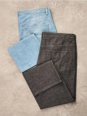 Reserved - Jeansy straight fit - czarny