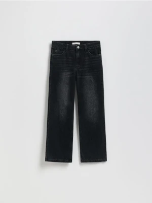 Reserved - Jeansy straight fit - czarny