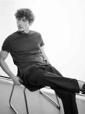 Reserved - Jeansy straight fit - czarny