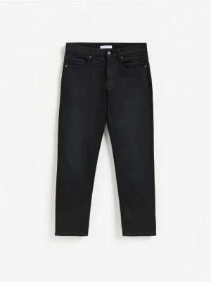 Reserved - Jeansy straight fit - czarny