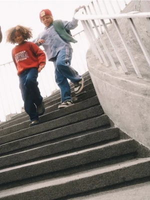 Reserved - Jeansy straight fit - granatowy