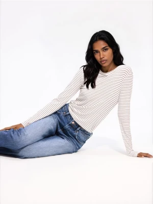 Reserved - Jeansy straight fit - granatowy
