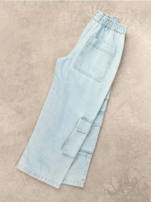 Reserved - Jeansy straight fit - niebieski