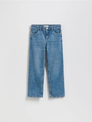 Reserved - Jeansy straight fit - niebieski