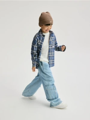 Reserved - Jeansy straight fit - niebieski