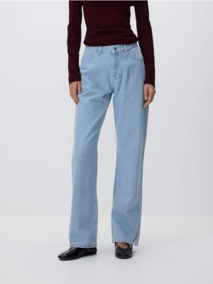 Reserved - Jeansy straight fit - niebieski