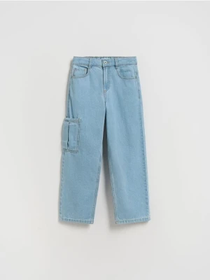 Reserved - Jeansy straight fit - niebieski