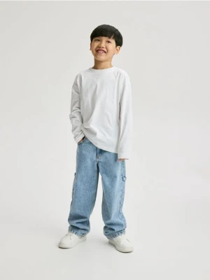 Reserved - Jeansy straight fit - niebieski