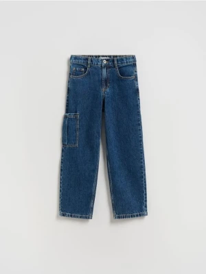 Reserved - Jeansy straight fit - niebieski