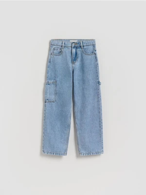 Reserved - Jeansy straight fit - niebieski