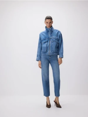 Reserved - Jeansy straight fit - niebieski