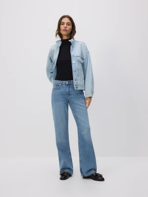 Reserved - Jeansy straight fit - niebieski