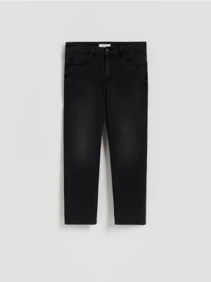 Reserved - Jeansy straight fit - szary