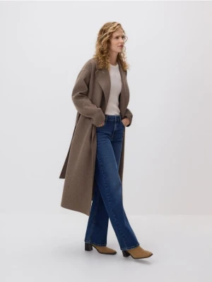 Reserved - Jeansy straight - granatowy