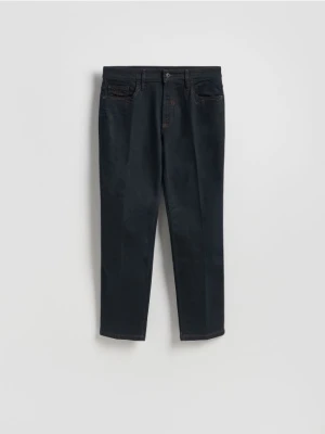 Reserved - Jeansy straight - granatowy
