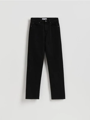 Reserved - Jeansy straight leg - czarny