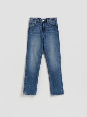 Reserved - Jeansy straight leg - granatowy