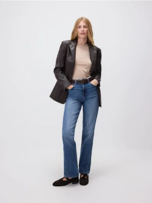 Reserved - Jeansy straight leg - granatowy