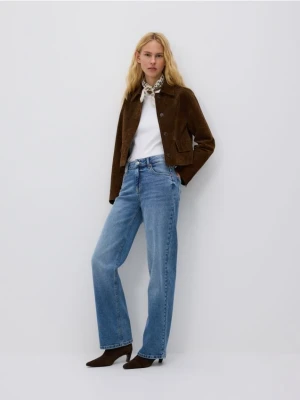 Reserved - Jeansy straight - niebieski