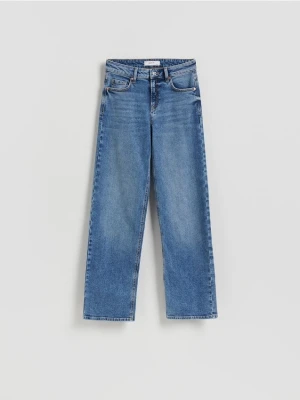 Reserved - Jeansy straight - niebieski