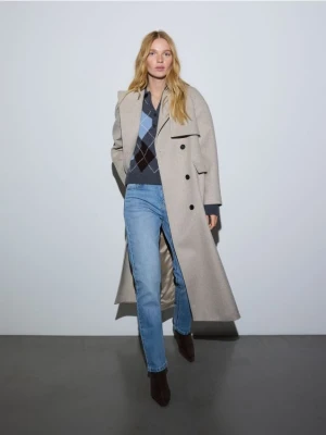 Reserved - Jeansy straight - niebieski